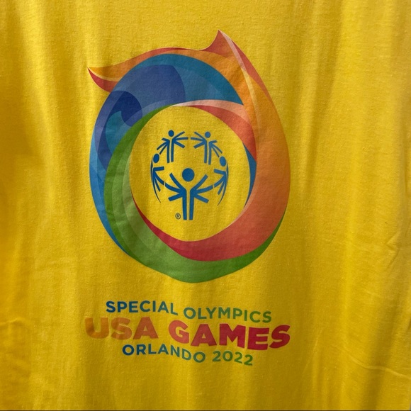 Fanatics special Olympics USA shirt yellow NWT - Picture 2 of 6